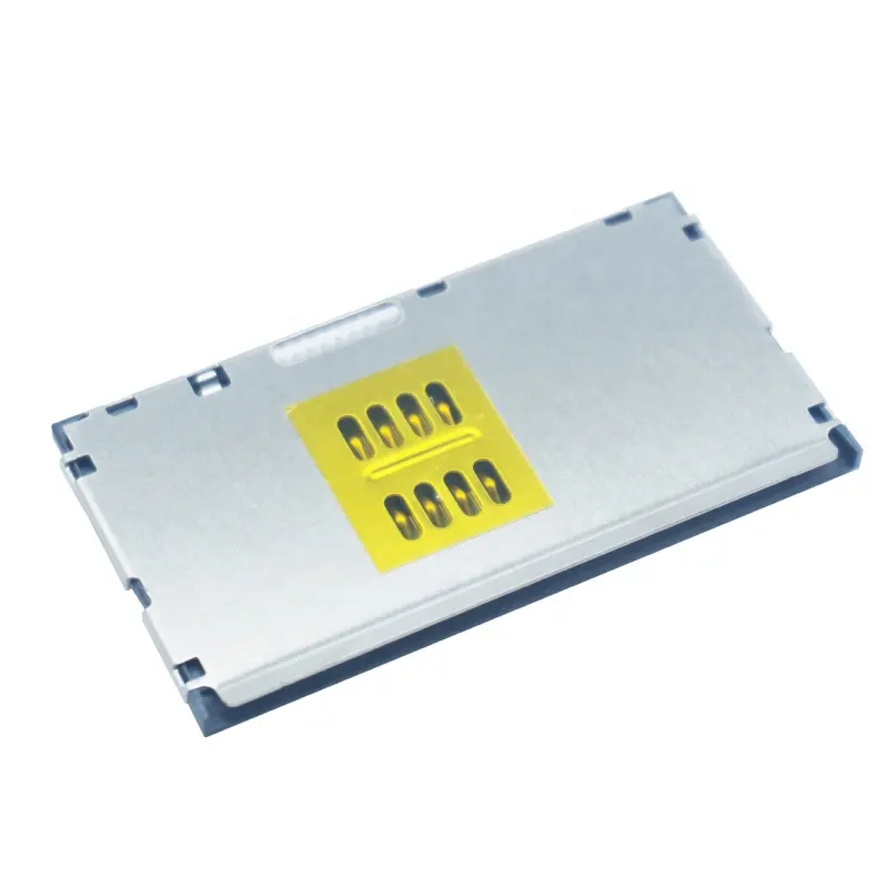 High End POS Smart Card Connector , Push Pull 8pin IC Card Connector