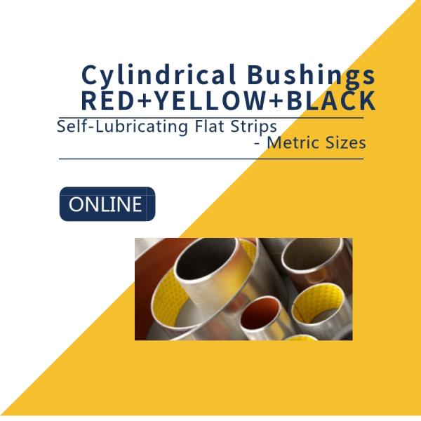 Self Lubricating Bronze Bushing Material Wrapped Strips Red