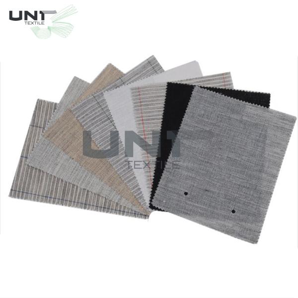 Woven Fusing Canvas Interlining Fabric Horse Hair Interlining for Suits Smooth Hand Heeling