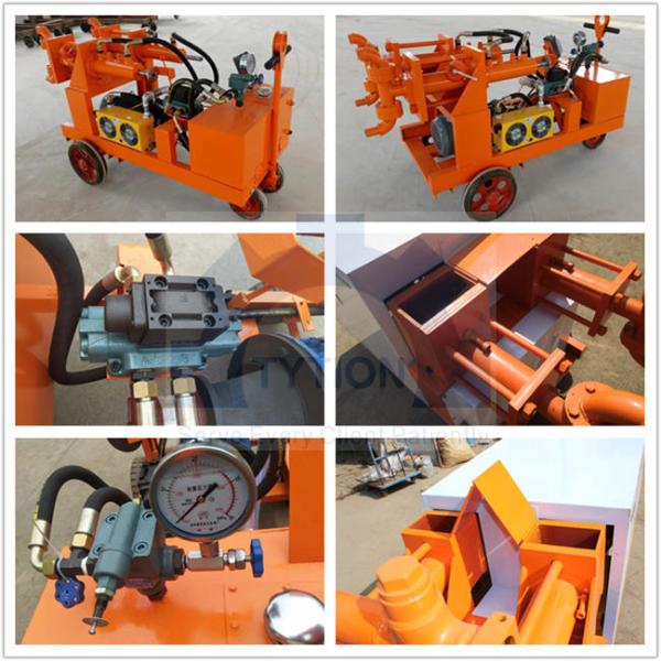 Yellow 7.5kw Mobile Grout Pump Cement Injection Grouting Machine Customized