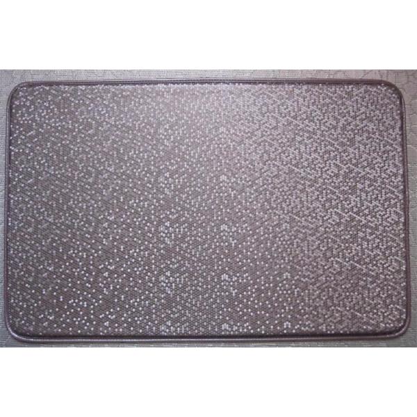Restaurant Door Mats Gray Printed English Words Pattern PU Material