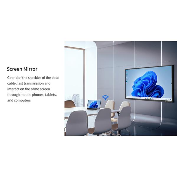 Interactive Flat Panel Dual System Whiteboard Interactive Whiteboard Display Electronic White Board Smart Board for Classroom