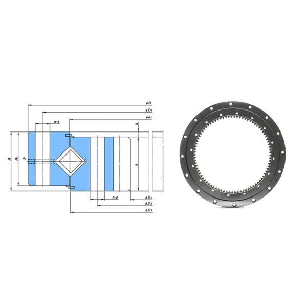 High quality Slewing bearing HJN2460