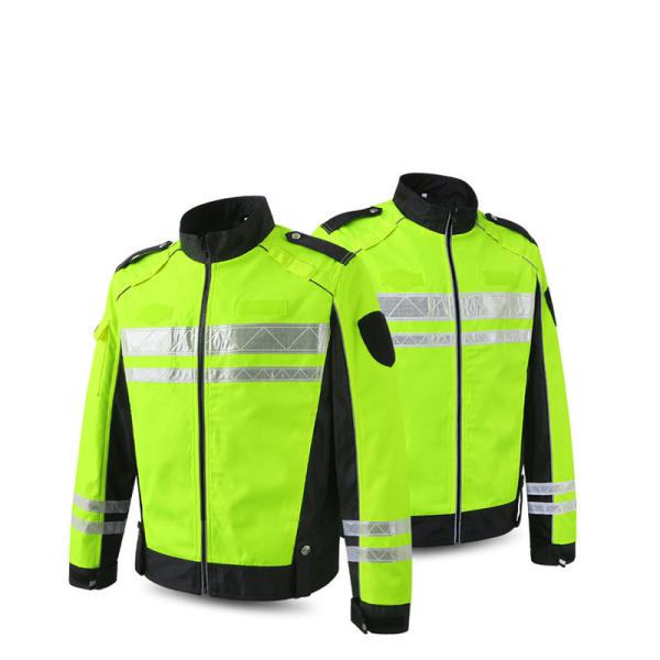 Buy Motorcycle Riding Safety Reflective Raincoat Oxford Waterproof Fabric at wholesale prices