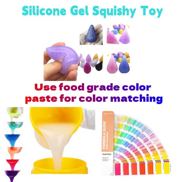 Flexible Squishy Silicone Gel Transparent Rubber Material For Mold Making