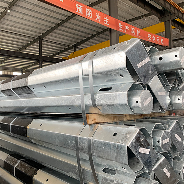 Galvanized Octagonal Steel Utility Power Pole for Electrical Infrastructure