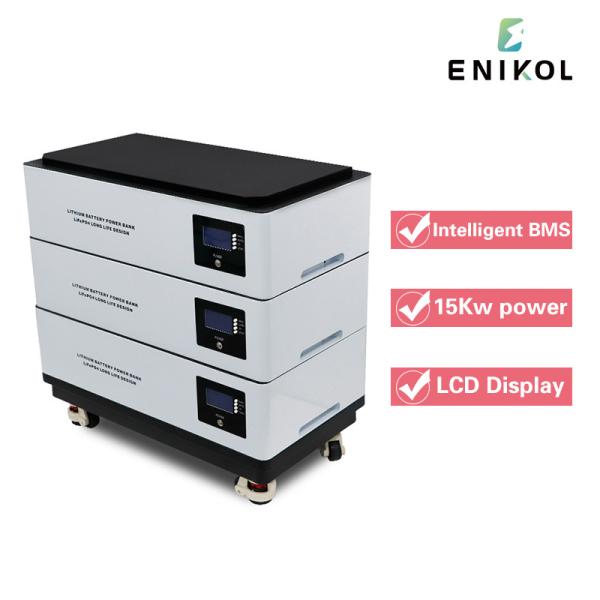 Lithium Iron Phosphate Battery 48 Volt Deep Cycle LiFePO4 Stackable Battery Solar