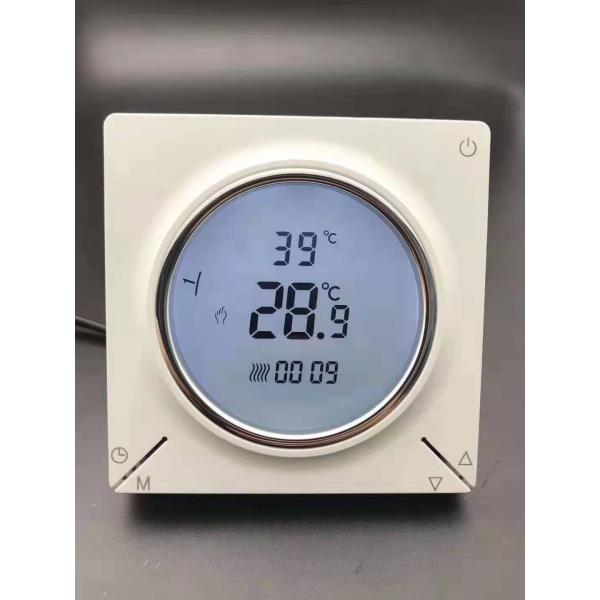 7 Weekly Programming Digital Heating Thermostat Round Wireless Boiler Thermostat