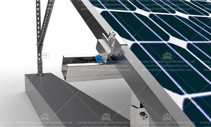 Rotating Photovoltaic Support Cold Roll Forming Machine Automatic