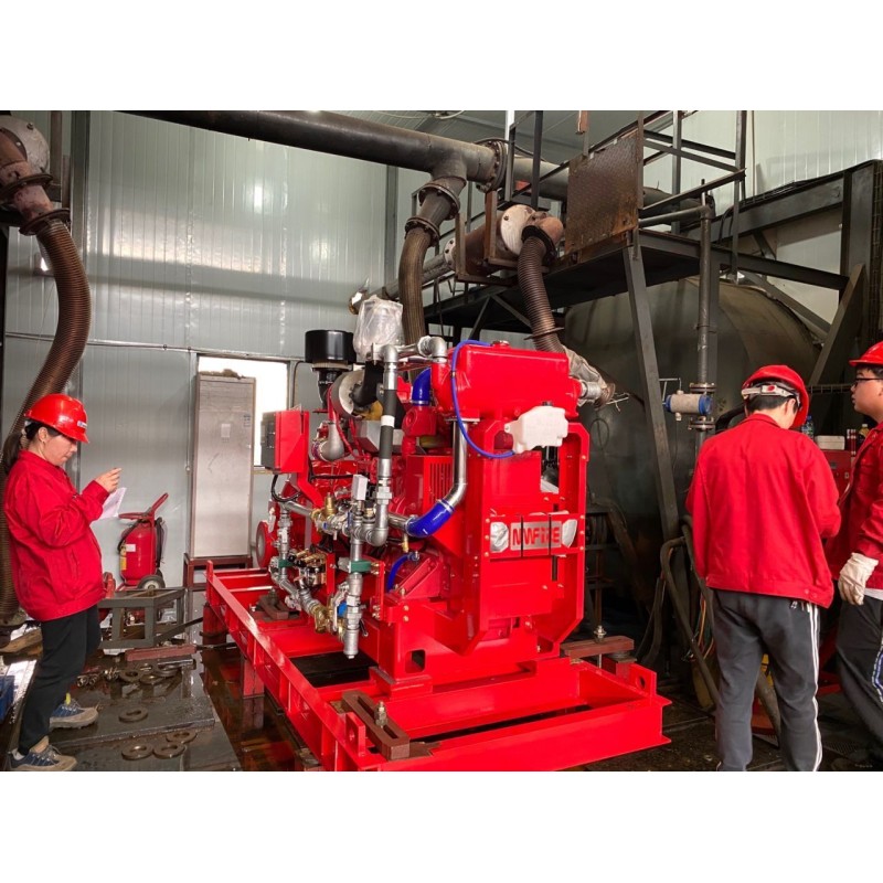 Water Cooled 227KW 305HP Fire Pump Diesel Engine 2100RPM