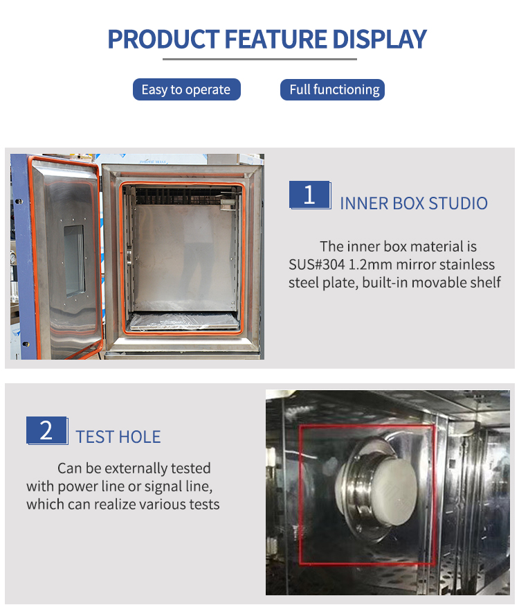 High Precision 220V Programmable Climate Chamber for Test Cabinet 1-Year Constant Temperature Humidity Machine