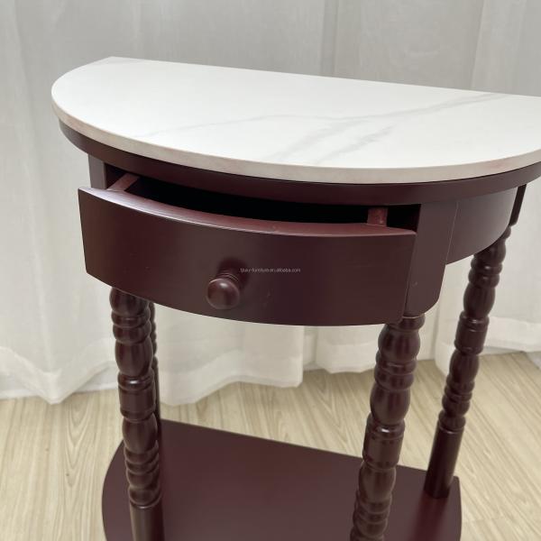 Rectangular and Square Dining Room Furniture Antique Solid Wood Coffee Side Table for Sophisticated Office Interiors