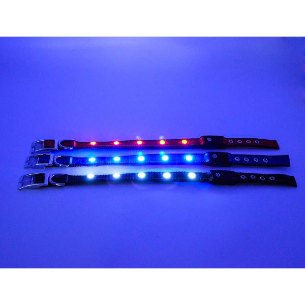 USB Rechargeable Waterproof Lighted Dog Collars Super Bright For Night Visibility Safety