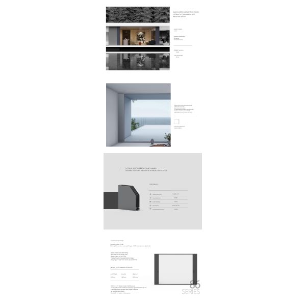 SLEEK 86 series minimalist narrow frame ventilation window