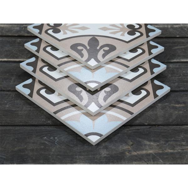 Beige and Blue Antibacterial Ceramic Rustic Tile 200x200mm