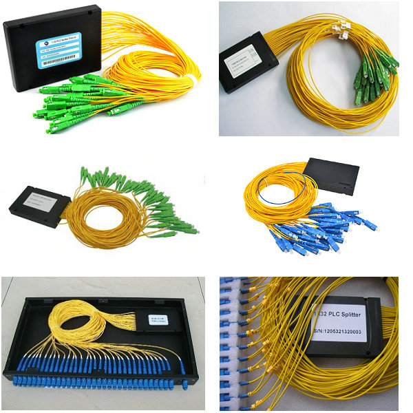 1×16 Fiber Optic PLC Splitter Optical Coupler for FTTX / Passive Optical Network