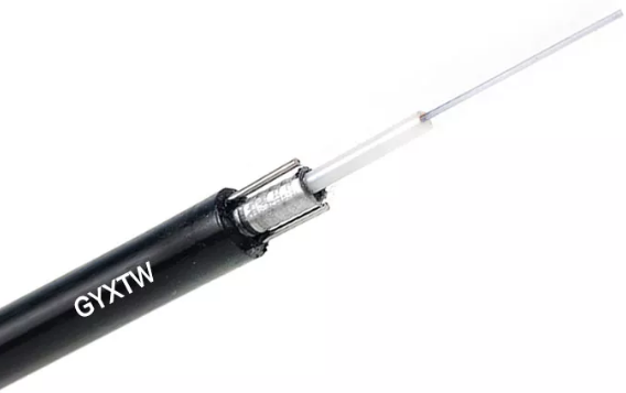 Outdoor 12 Core Fiber Optic Cable Single Mode GYXTW G652d