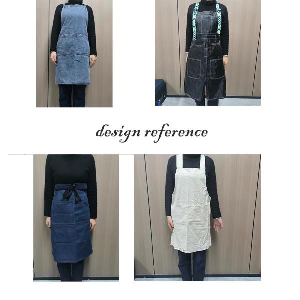Eco-Friendly Leather Material Multi-function Kitchen Leather Apron for Daily Life Uniform