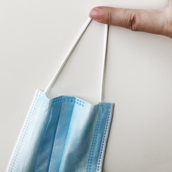 Disposable Blue Earloop Face Mask , Foldable Non Woven Fabric Mask