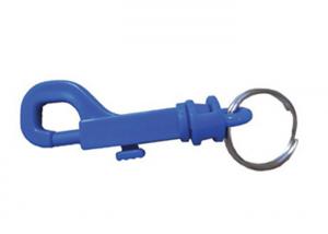 Quality Spring-Loaded Gate Key Ring Clip , Key Chain Holder With Thumb Trigger for sale