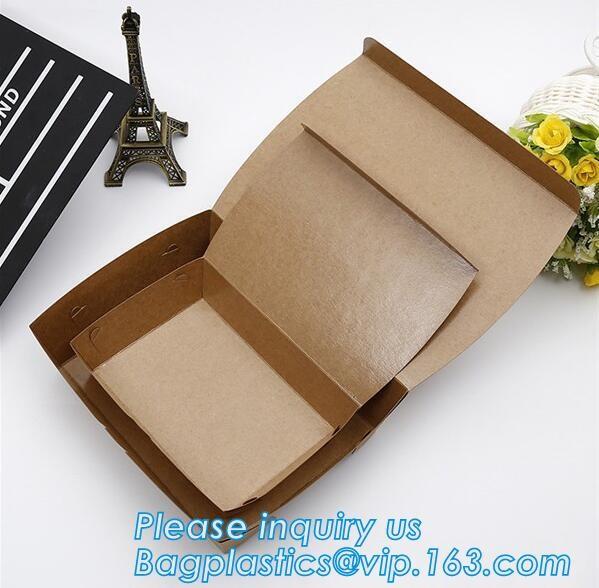 custom deli/portable food kraft lunch box/ container, PLA take away box,PLA food pail,China products custom printing kra
