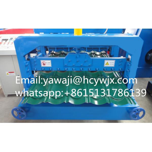 Roofing Glazed Tile Cold Roll Forming Machine 12 Stations