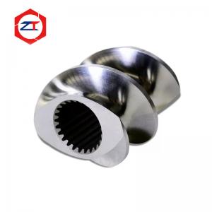 China 45 Nickel Alloy Twin Screw Extruder Parts Screw Segment For PP PVC Fish Feed Production Machine on sale