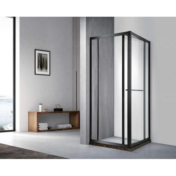 OEM Square Frameless Shower Cabin Tempered Glass Hinge Door