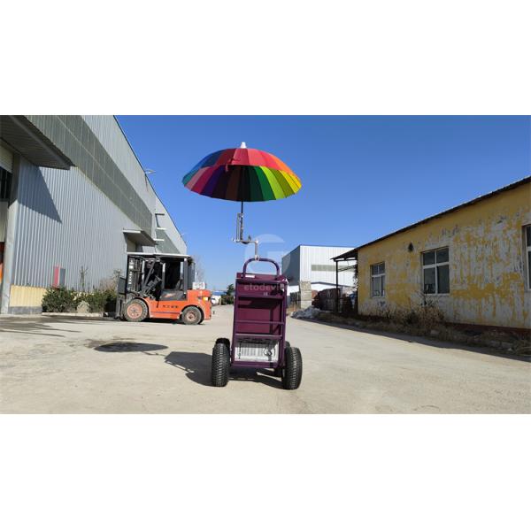 Small Display Showcase Trolley with Cooler Function Customized Trailer Cart in Any Color