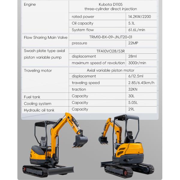 HT25 2.5 Ton Mini Excavator