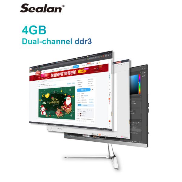 23.8 Inch HD Screen Monoblock AIO Desktop Computer I3 I5 I7 optional