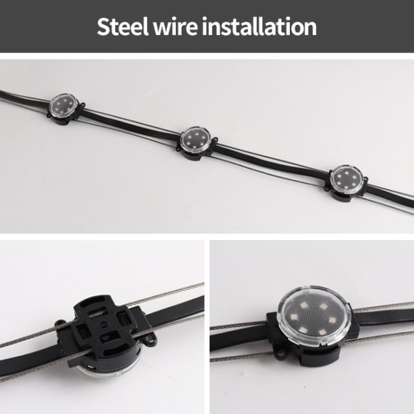 40mm Smart Addressable LED Pixel Light IP67 Waterproof High Brightness Pixel Lamp for Outdoor Facade Media Wall