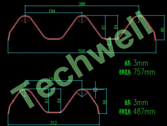 Three Wave Highway Guardrail Cold Roll Forming Machine for 3 Wave Guard Rail Beam
