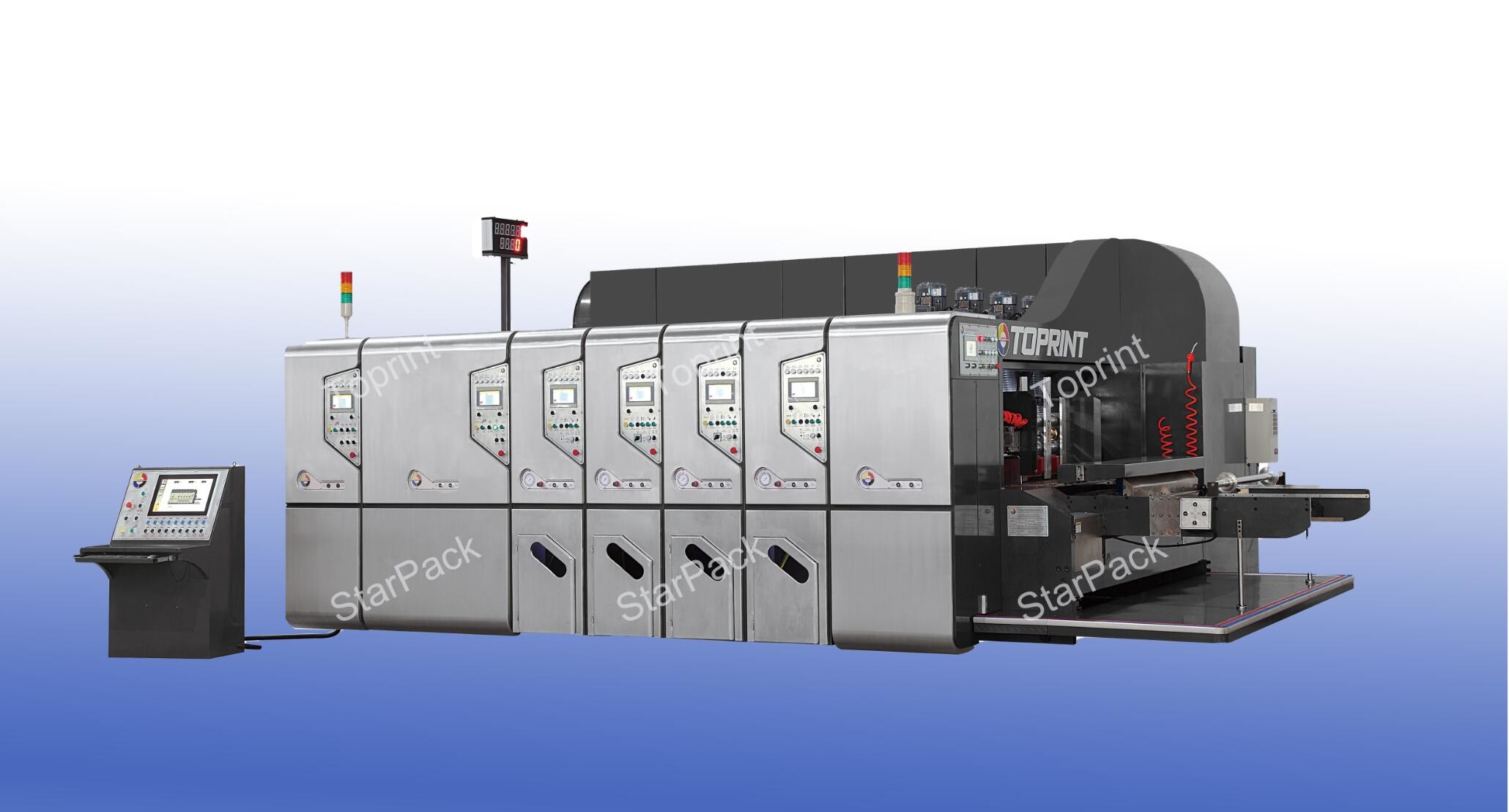 Buy cheap Automatic Flexo Printing Slotting Machine 350 Sheets/Min Fully Computerized from wholesalers