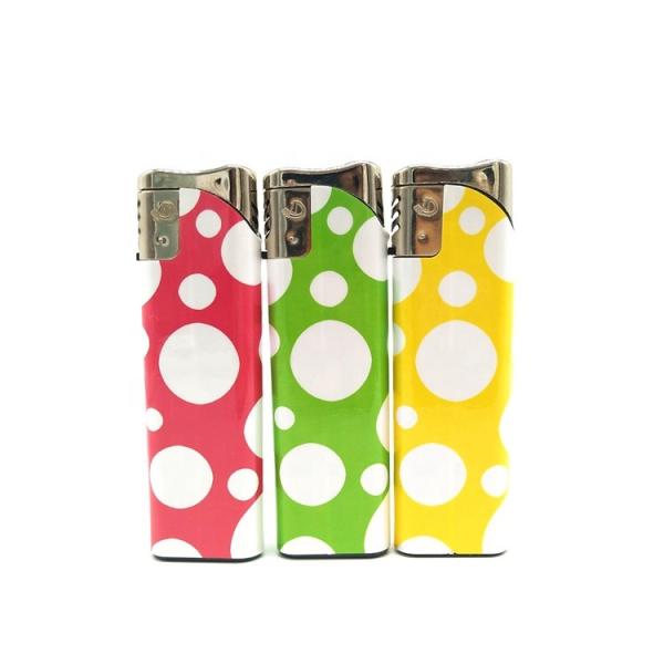 Electronic Cr Flip Plastic Lighter Dy-069 Cigarette Lighter with Customized Request