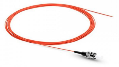 ST UPC Simplex OM1 Multimode Fiber Optic Patch Cord with PVC 0.9mm Jacket for Reliable Data Transmission