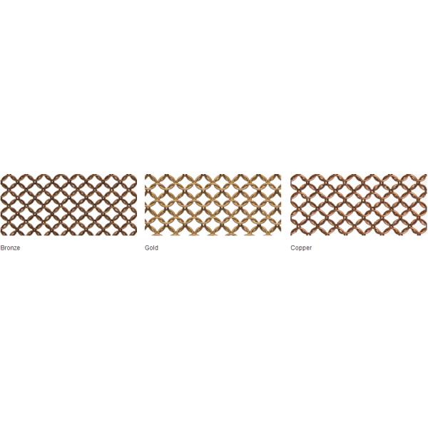Gold Chainmail Ring Mesh Drapery For Functional Interior