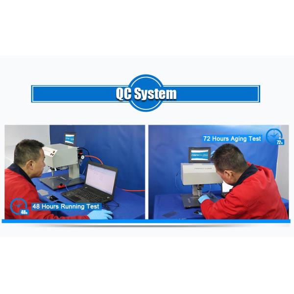 LCD Control Portable Desktop Dot Peen Nameplate Marking Machine For Metal