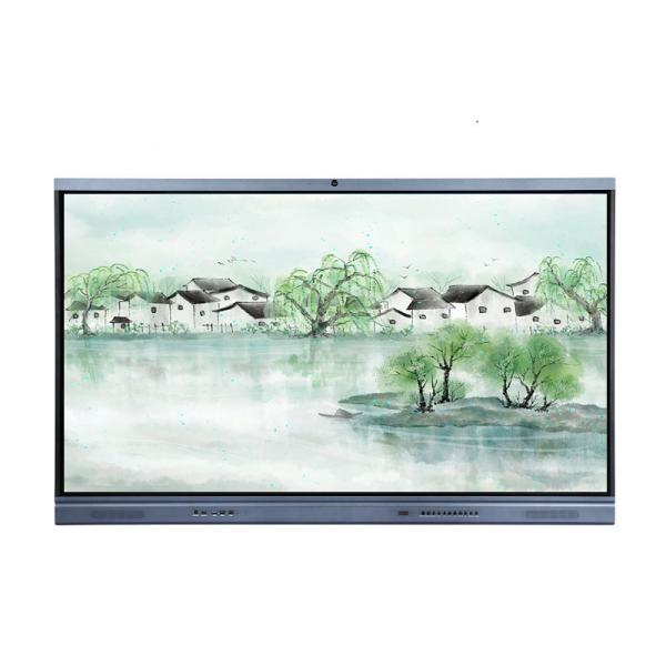 50000 Hrs Interactive Flat Panel Dual System No Side Bar With Camera