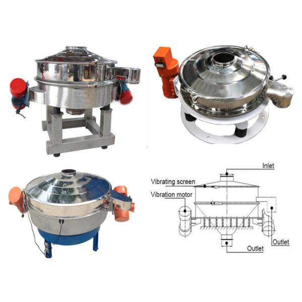 Single Layer Vibrating Sand Sieving Machine Stainless Steel Straight Through
