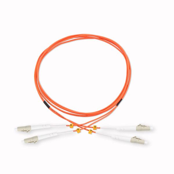 OM1 62.5/125 LC To SC Duplex LSZH Fiber Optic Patch Cords