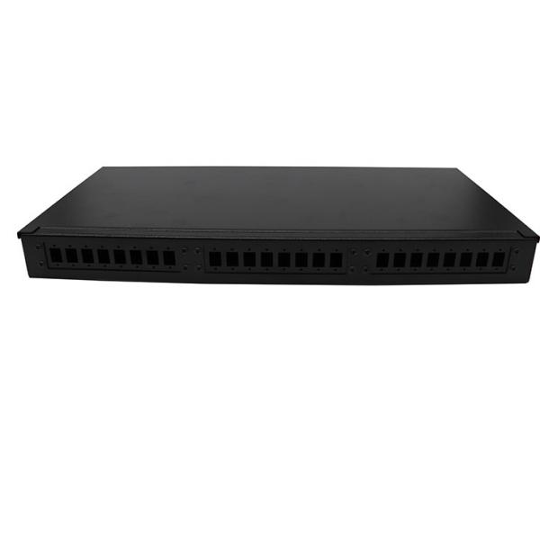24 F Rack Mount Fiber Patch Panel Changeable Adapter Plate / Fiber Optic Termination Box
