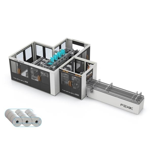 1Layer Toilet Paper Wrapping Machine , 40packs/Min Roll Packaging Machine