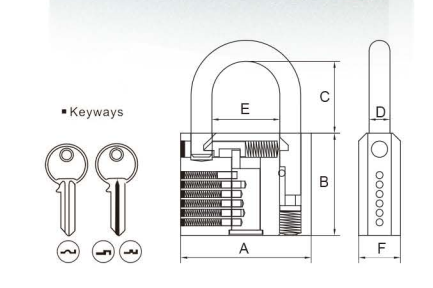 High Security Padlock Color Sprayed Painted Padlock Specification All Sizes Household Household