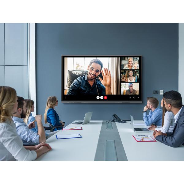 65 Inch Interactive Touch Whiteboard With 20 Touch Points And 400cd/M2 Brightness