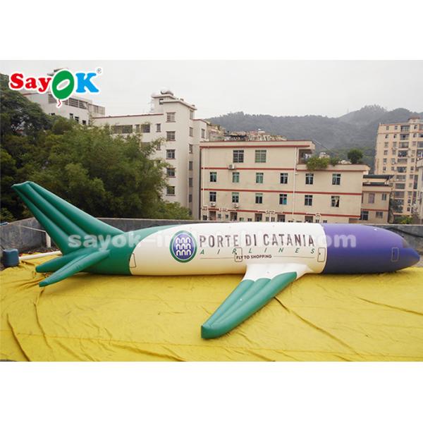 ROHS Custom Inflatable Products , 10 Meter PVC Inflatable Airplane Model For Exhibition Display