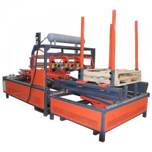 China Semi-Automatic Wooden Pallet Nailing Machine with Palletizer wood pallet nailing machine on sale
