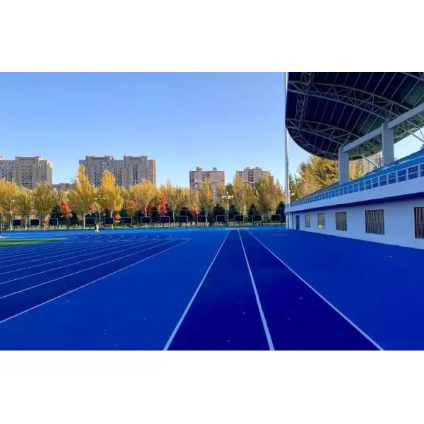 Blue Stadium Running Track
