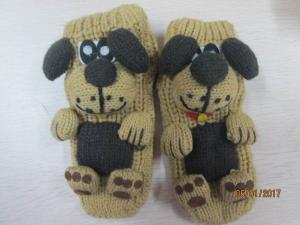 Quality Fashion Indoor Floor Socks Cozy Stripe Socks--cute dog--knitted Sock with slip dots for sale