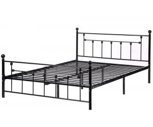 Quality 3FT 3500 Pounds Black Metal Double Bed Iron Metal Bed Frame for sale